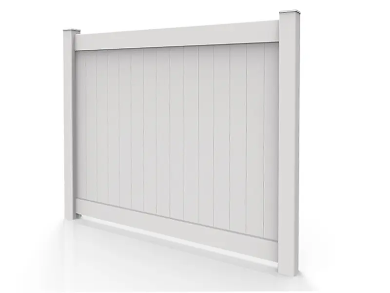 Privacy 6'H x 8'W White Gothic